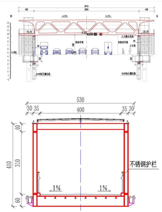 桁架结构人行天桥设计，到底怎么设计的2.jpg